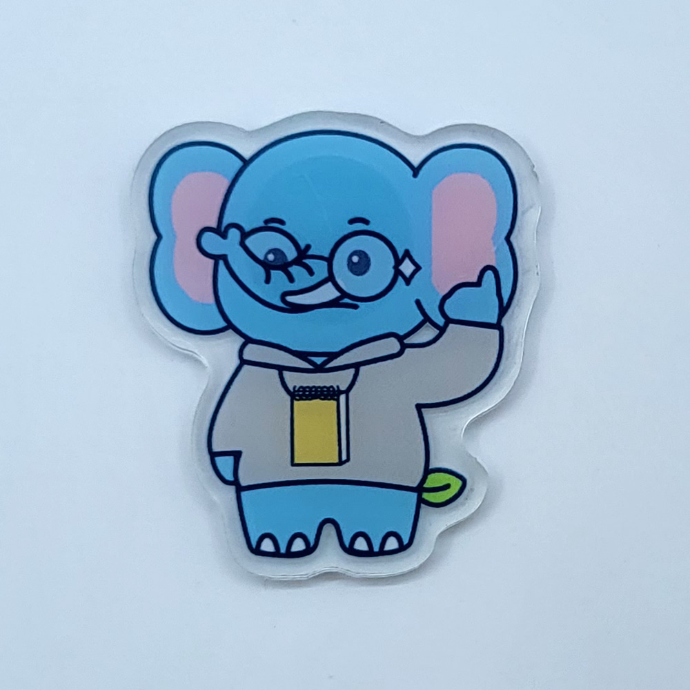 2D 아크릴 캐릭터 냉장고자석 - 코끼리 03